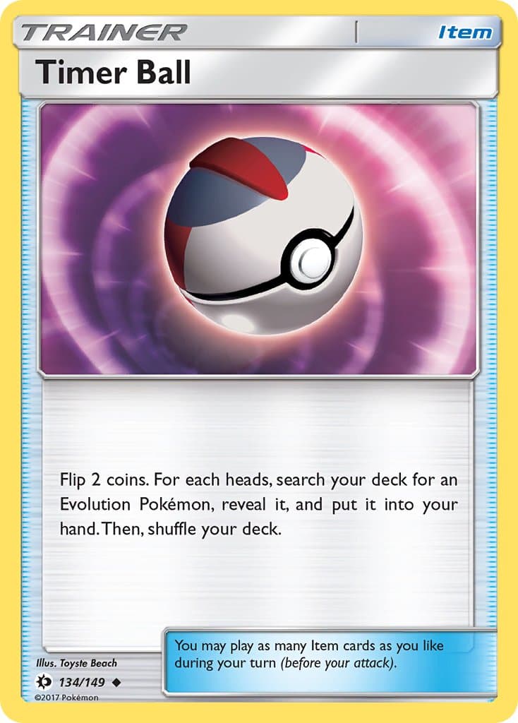 Timer Ball — Sun & Moon Pokémon card