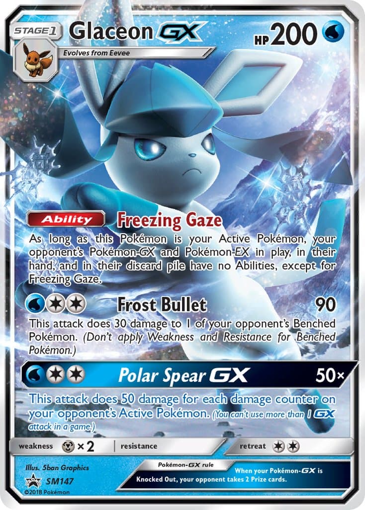 Glaceon Gx — Sun Moon Promos Pokémon card