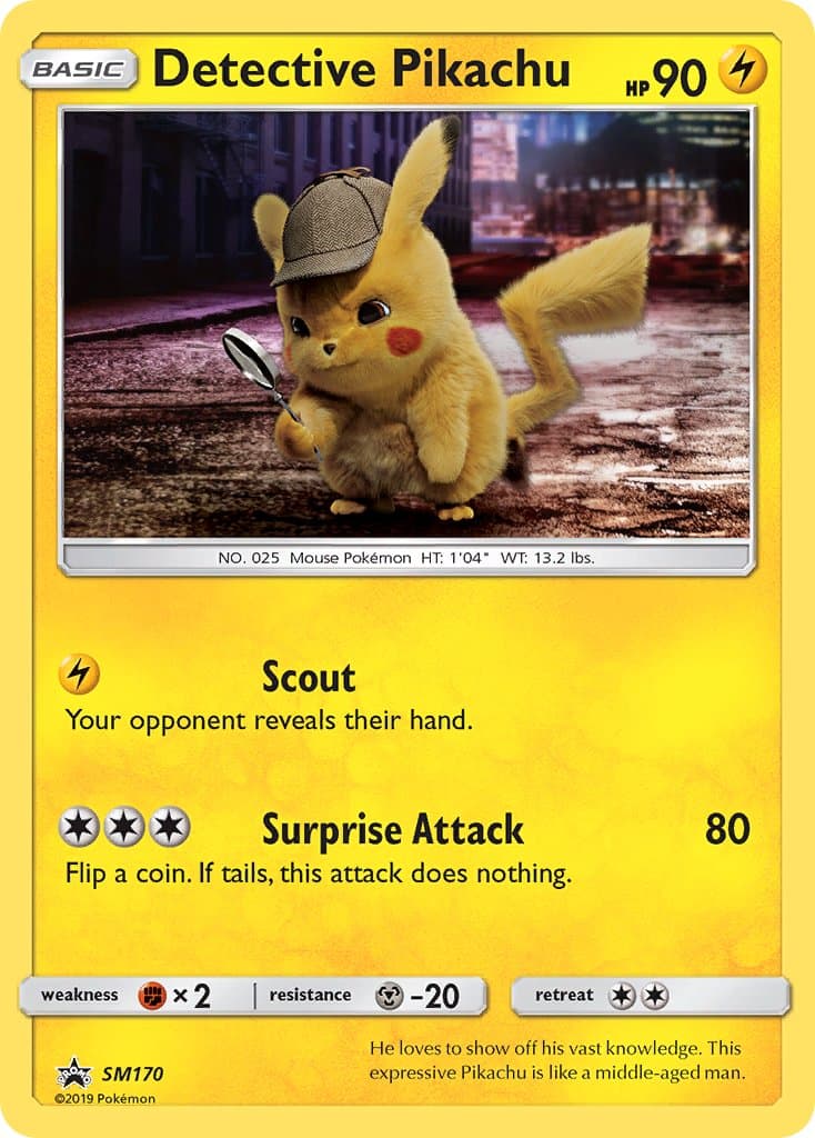 Detective Pikachu — Sun Moon Promos Pokémon card