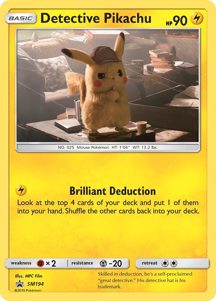 Detective Pikachu — Sun Moon Promos Pokémon card
