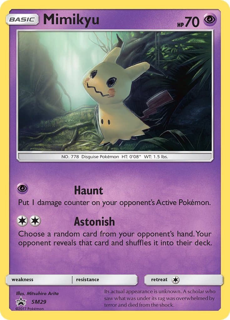 Mimikyu — Sun Moon Promos