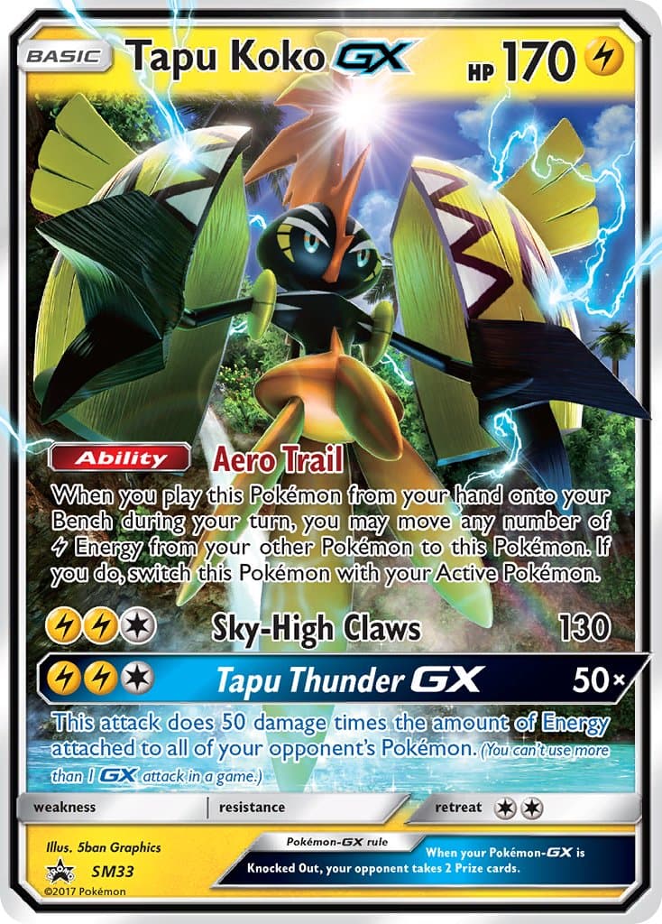 Tapu Koko Gx — Sun Moon Promos Pokémon card