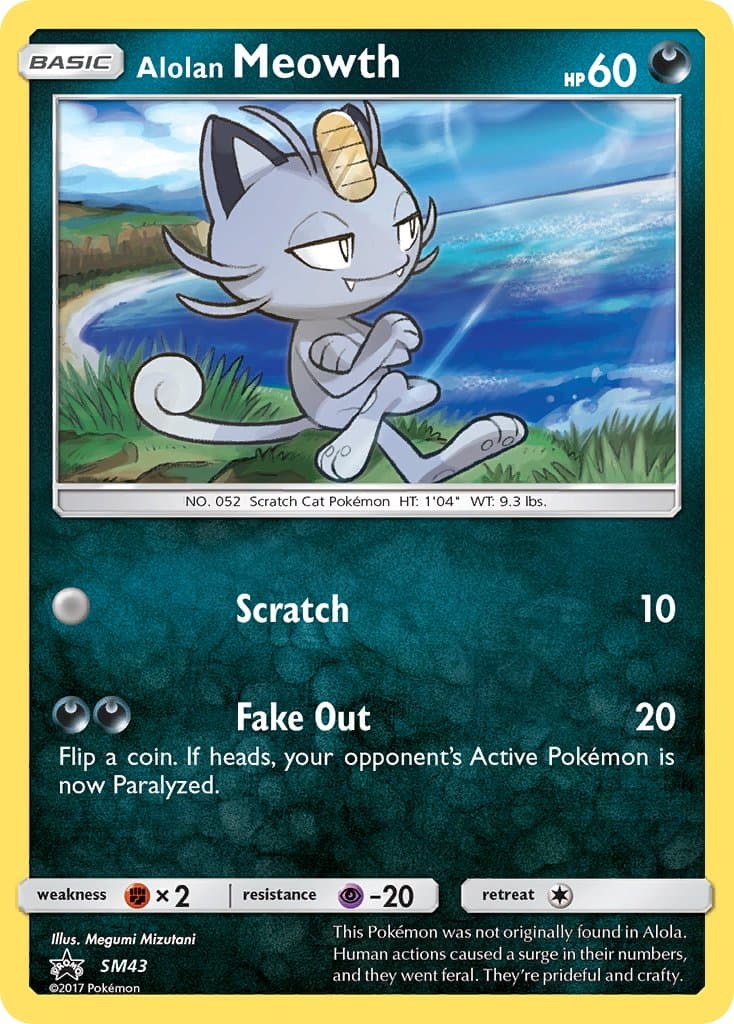 Alolan Meowth — Sun Moon Promos
