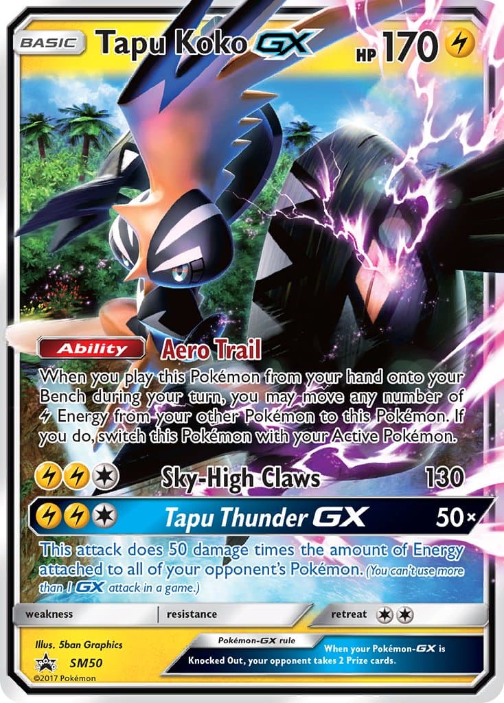 Tapu Koko Gx — Sun Moon Promos Pokémon card