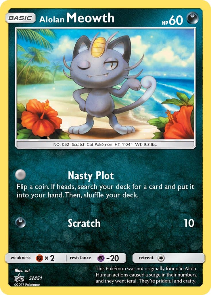 Alolan Meowth — Sun Moon Promos