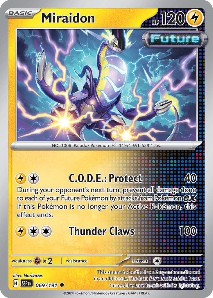 Miraidon — Surging Sparks Pokémon card