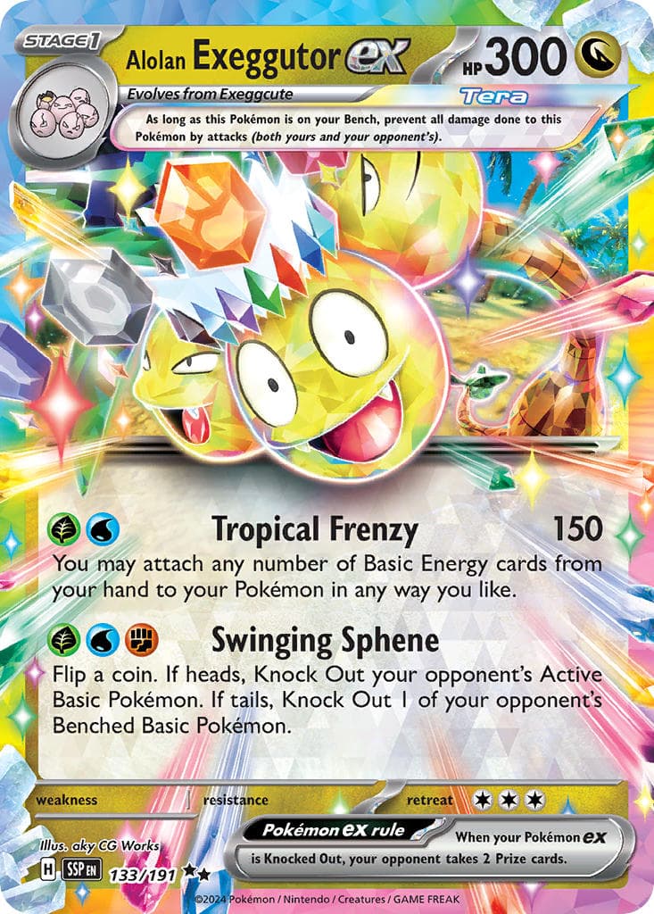Alolan Exeggutor ex — Surging Sparks