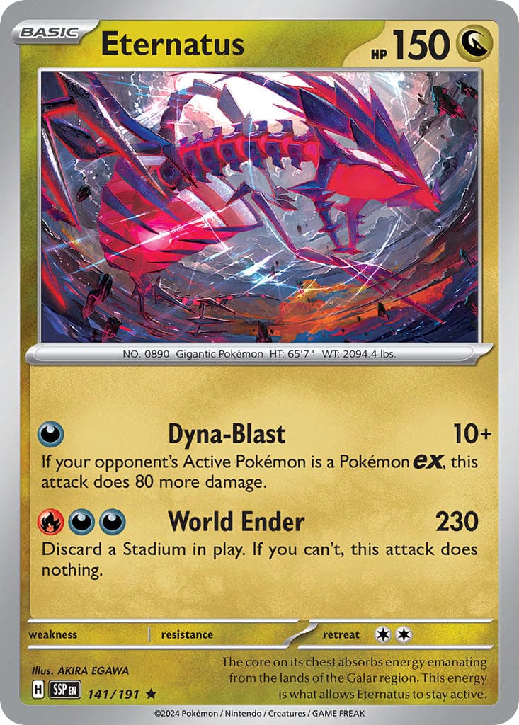 Eternatus — Surging Sparks Pokémon card