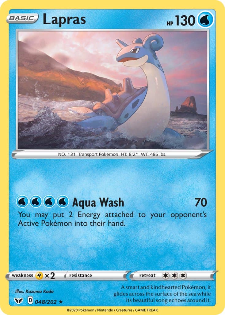 Lapras — Sword & Shield Pokémon card
