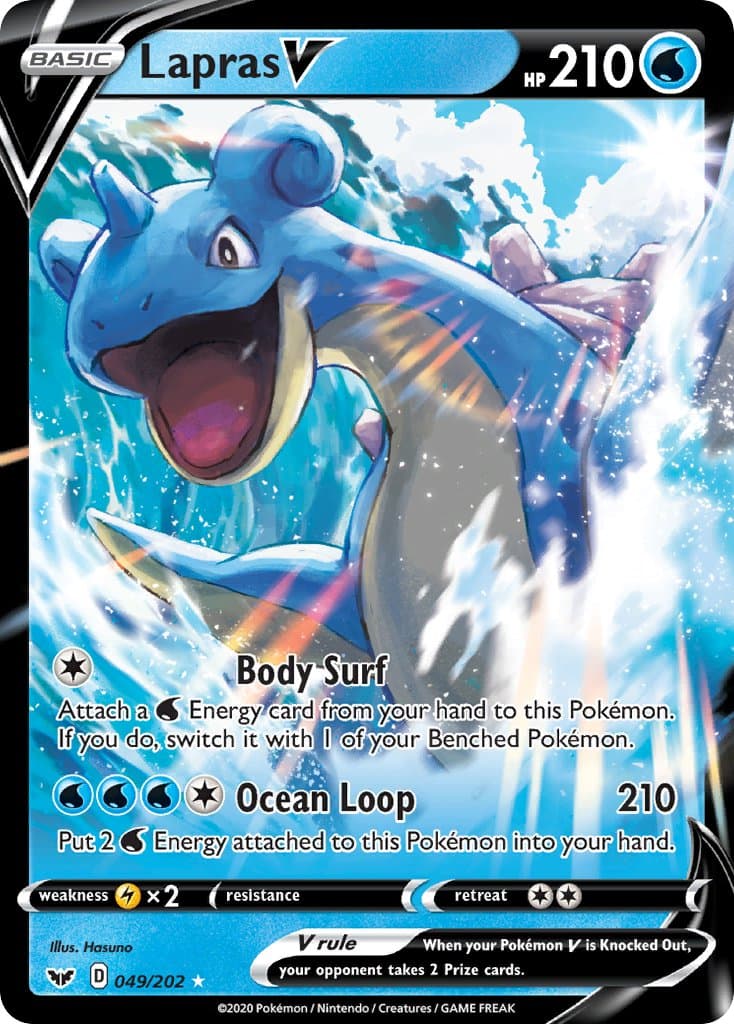 Lapras V — Sword & Shield Pokémon card