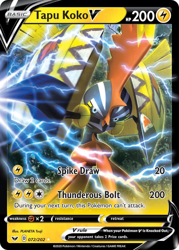 Tapu Koko V — Sword & Shield Pokémon card