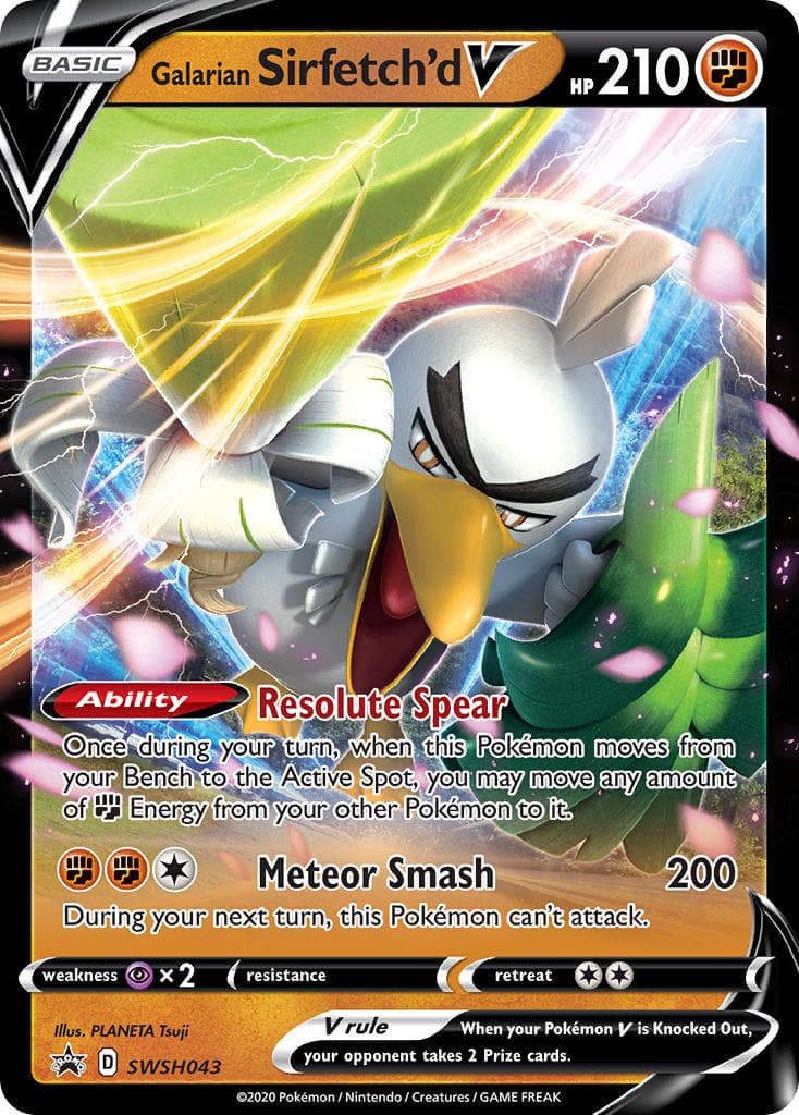 Galarian Sirfetchd V — Sword Shield Promos Pokémon card