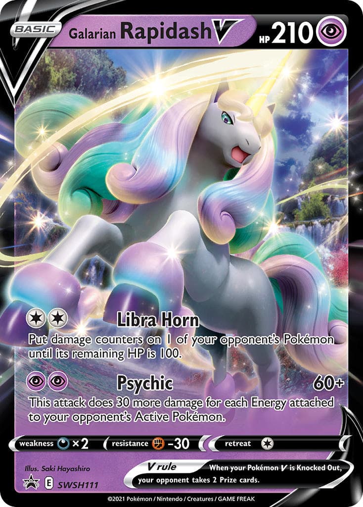 Galarian Rapidash V — Sword Shield Promos