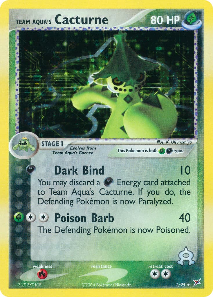 Team Aquas Cacturne — Team Magma vs Team Aqua Pokémon card