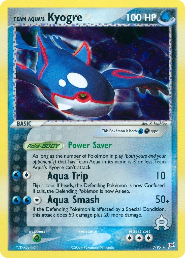Team Aquas Kyogre — Team Magma vs Team Aqua Pokémon card