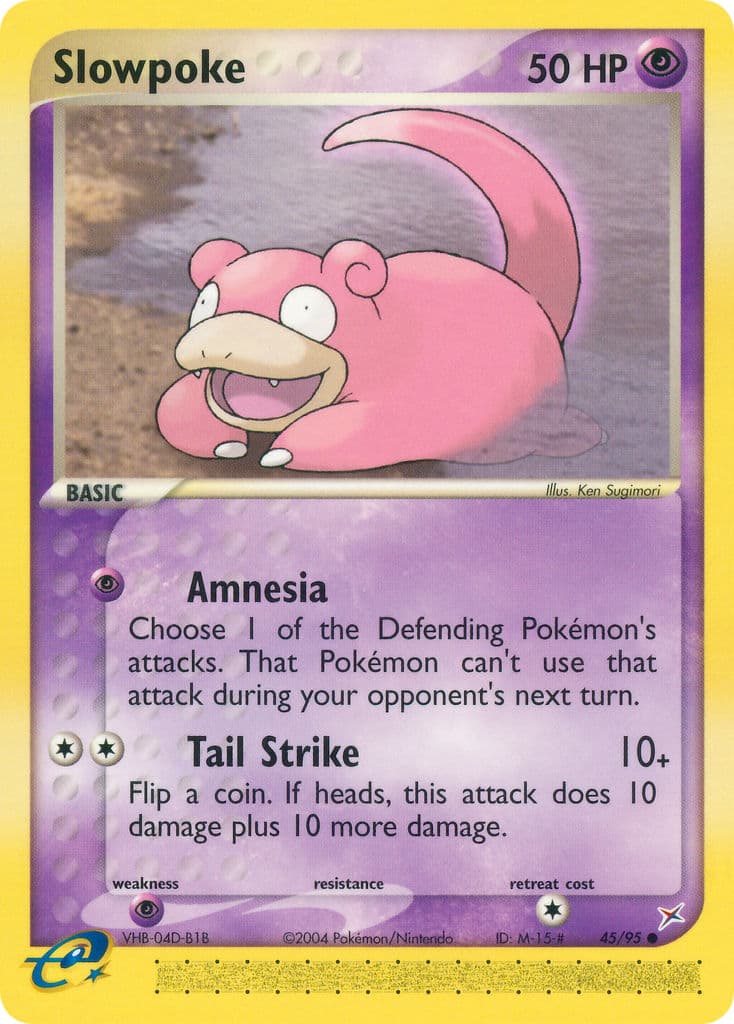 Slowpoke — Team Magma vs Team Aqua Pokémon card