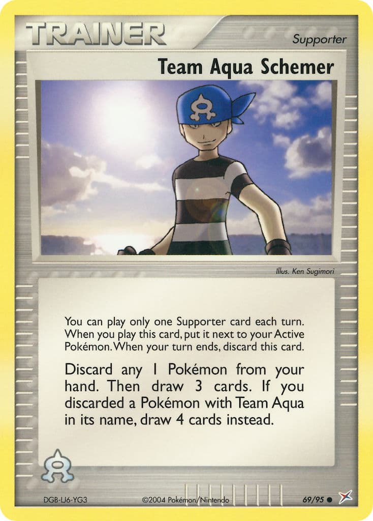 Team Aqua Schemer — Team Magma vs Team Aqua Pokémon card