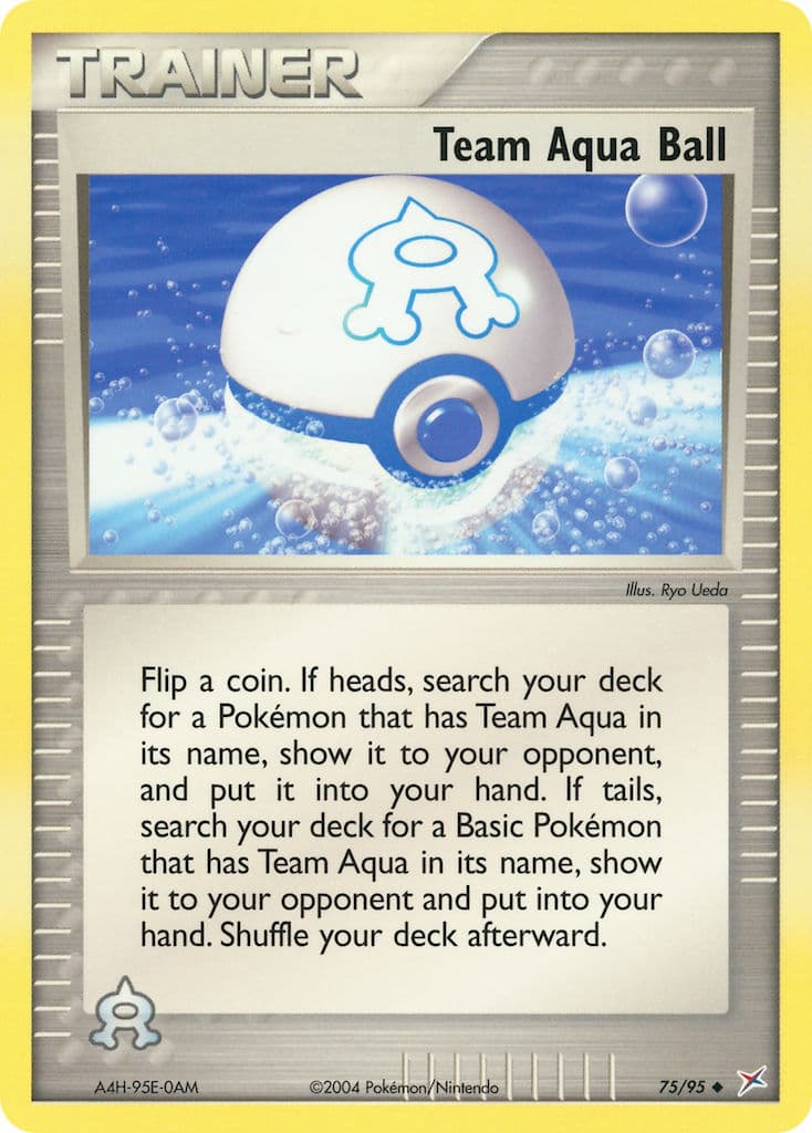 Team Aqua Ball — Team Magma vs Team Aqua Pokémon card