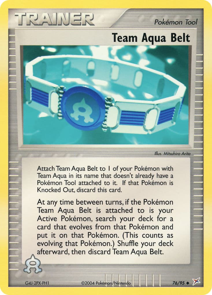 Team Aqua Belt — Team Magma vs Team Aqua Pokémon card
