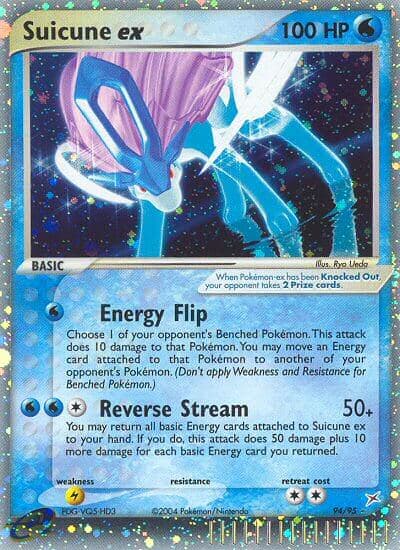 Suicune Ex — Team Magma vs Team Aqua Pokémon card