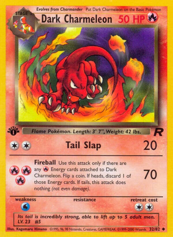 Dark Charmeleon — Team Rocket Pokémon card