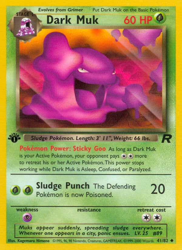 Dark Muk — Team Rocket Pokémon card