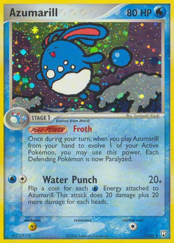 Azumarill — Team Rocket Returns Pokémon card