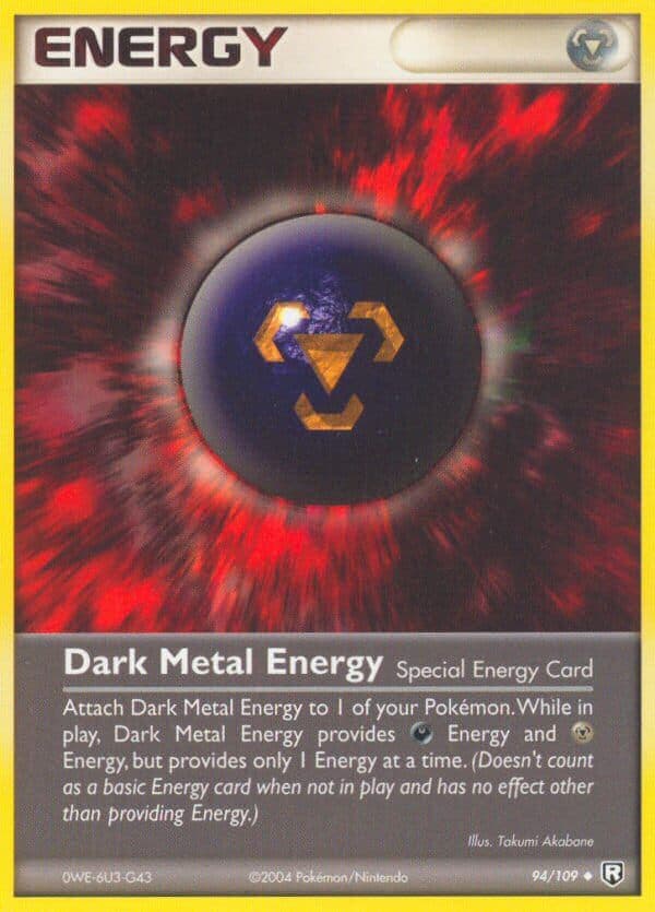 Dark Metal Energy — Team Rocket Returns Pokémon card