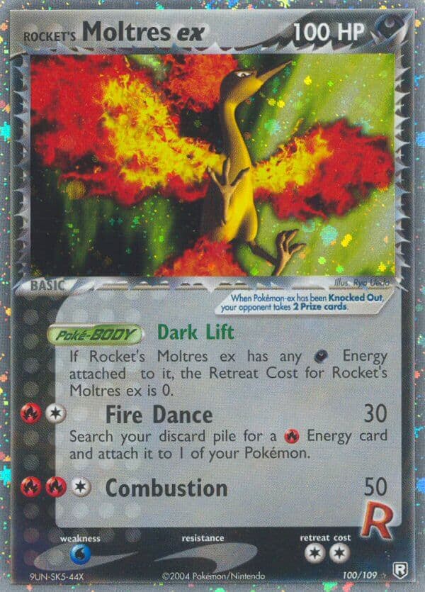 Rockets Moltres Ex — Team Rocket Returns Pokémon card