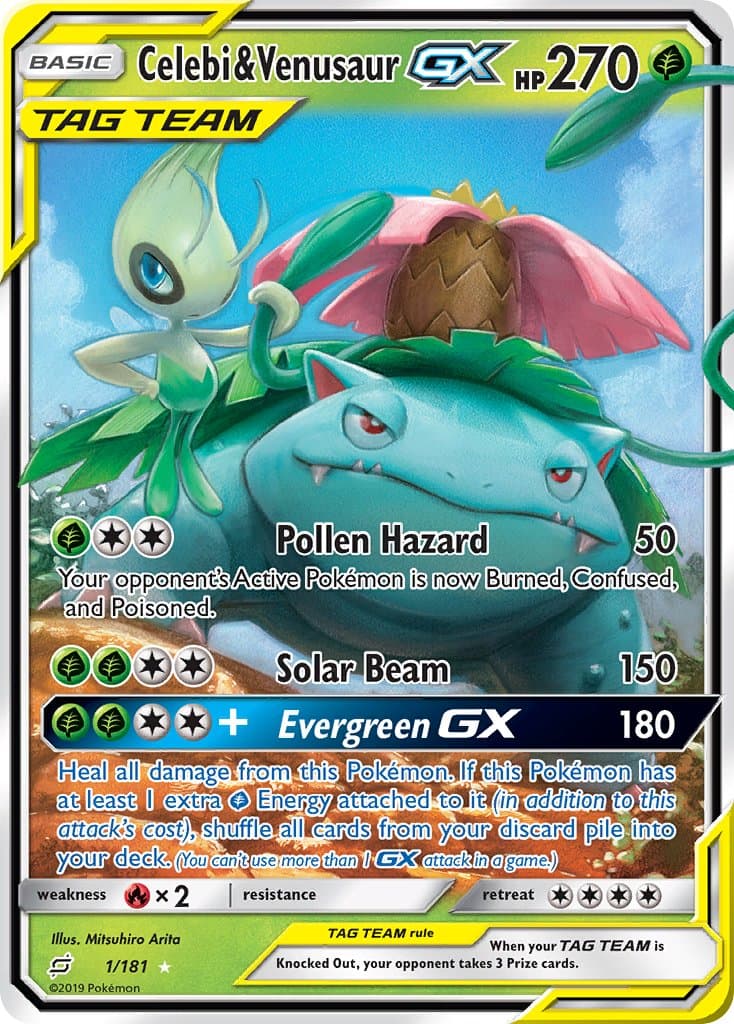 Celebi Venusaur Gx — Team Up Pokémon card