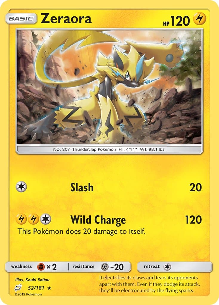 Zeraora — Team Up Pokémon card
