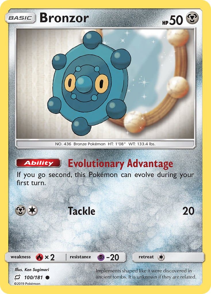 Bronzor — Team Up Pokémon card