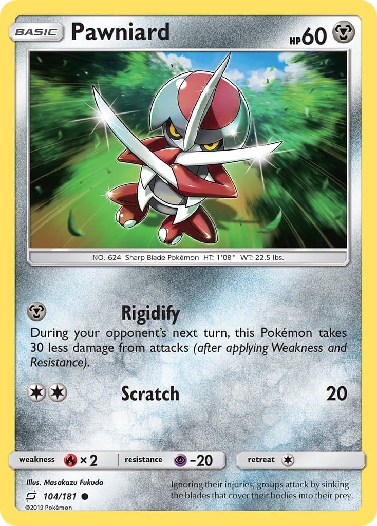 Pawniard — Team Up Pokémon card