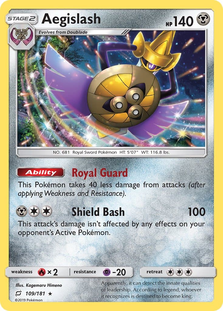 Aegislash — Team Up Pokémon card