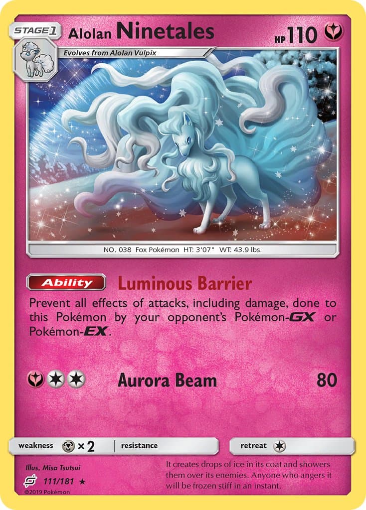 Alolan Ninetales — Team Up Pokémon card