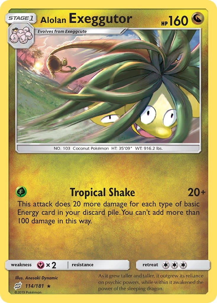 Alolan Exeggutor — Team Up Pokémon card