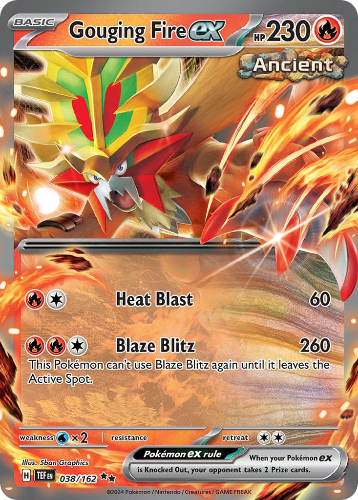 Gouging Fire ex — Temporal Forces Pokémon card