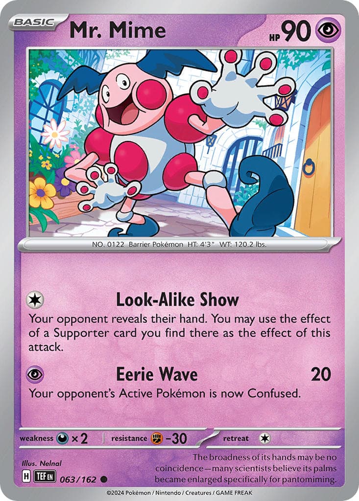 Mr. Mime — Temporal Forces Pokémon card