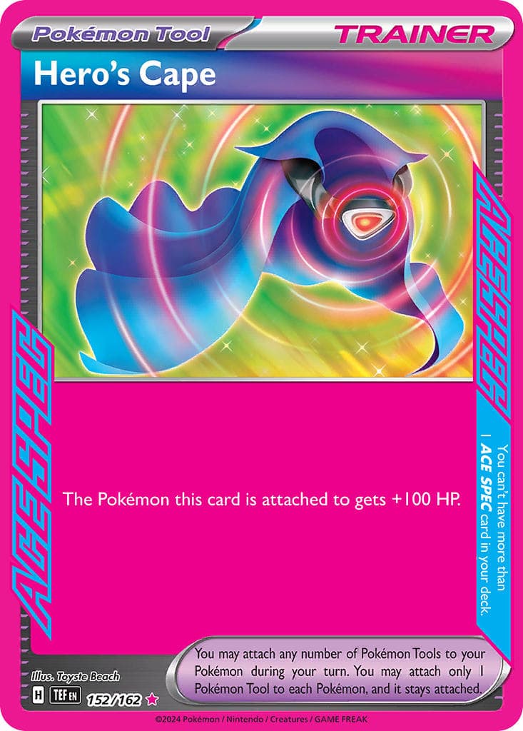 Hero's Cape — Temporal Forces Pokémon card