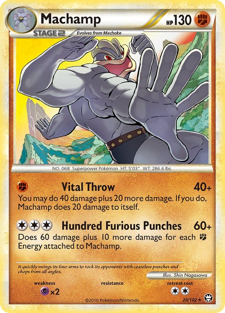 Machamp — Triumphant Pokémon card