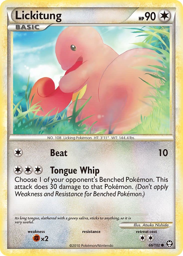 Lickitung — Triumphant Pokémon card