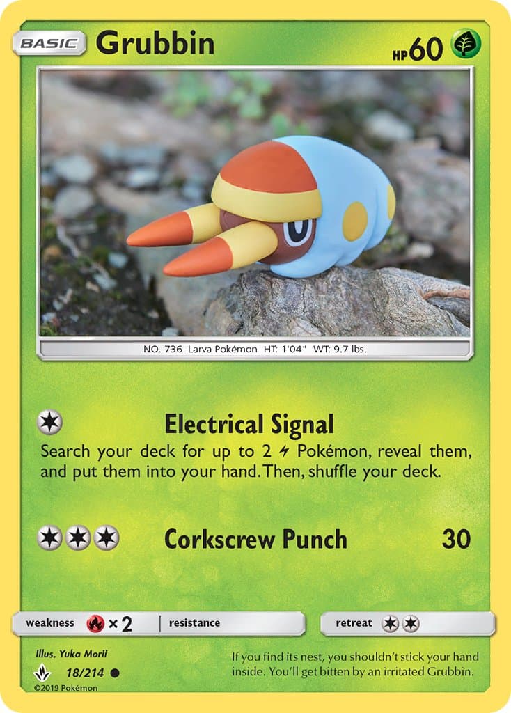Grubbin — Unbroken Bonds Pokémon card