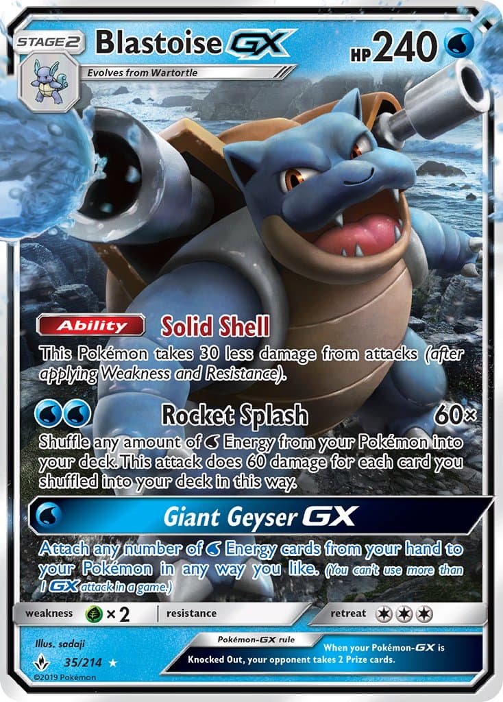 Blastoise Gx — Unbroken Bonds