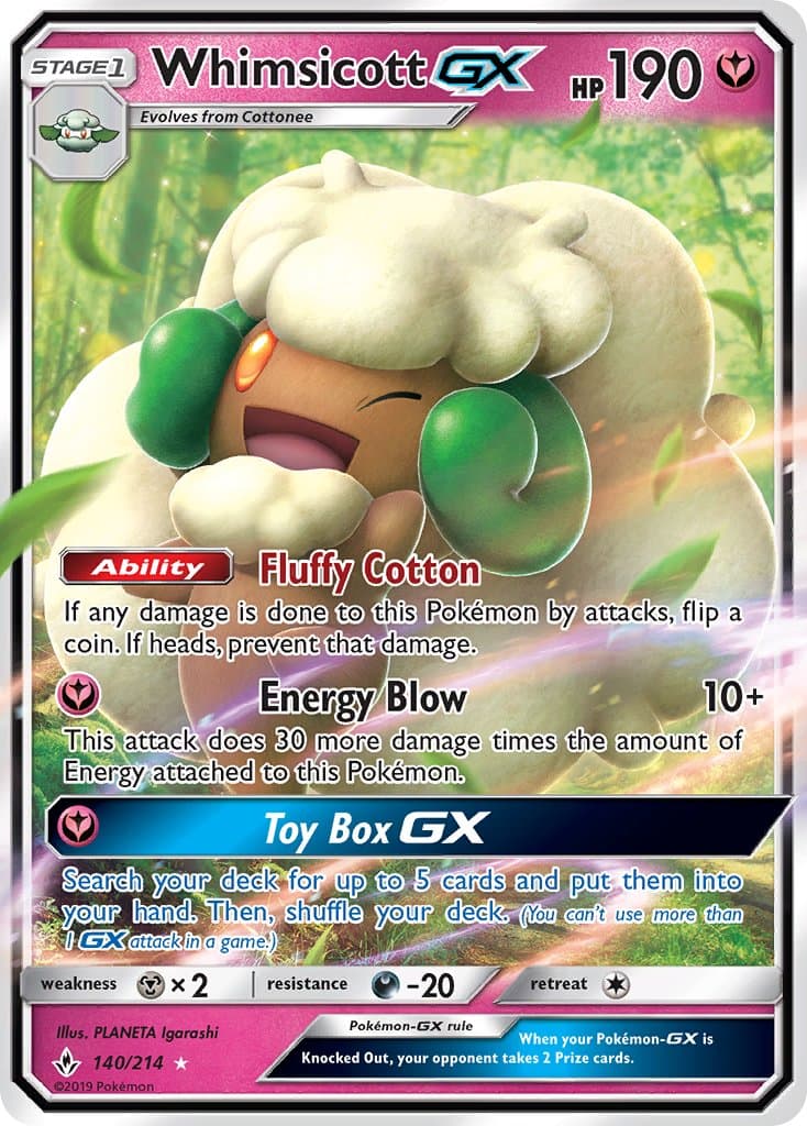 Whimsicott Gx — Unbroken Bonds