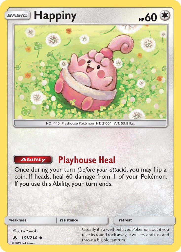 Happiny — Unbroken Bonds Pokémon card