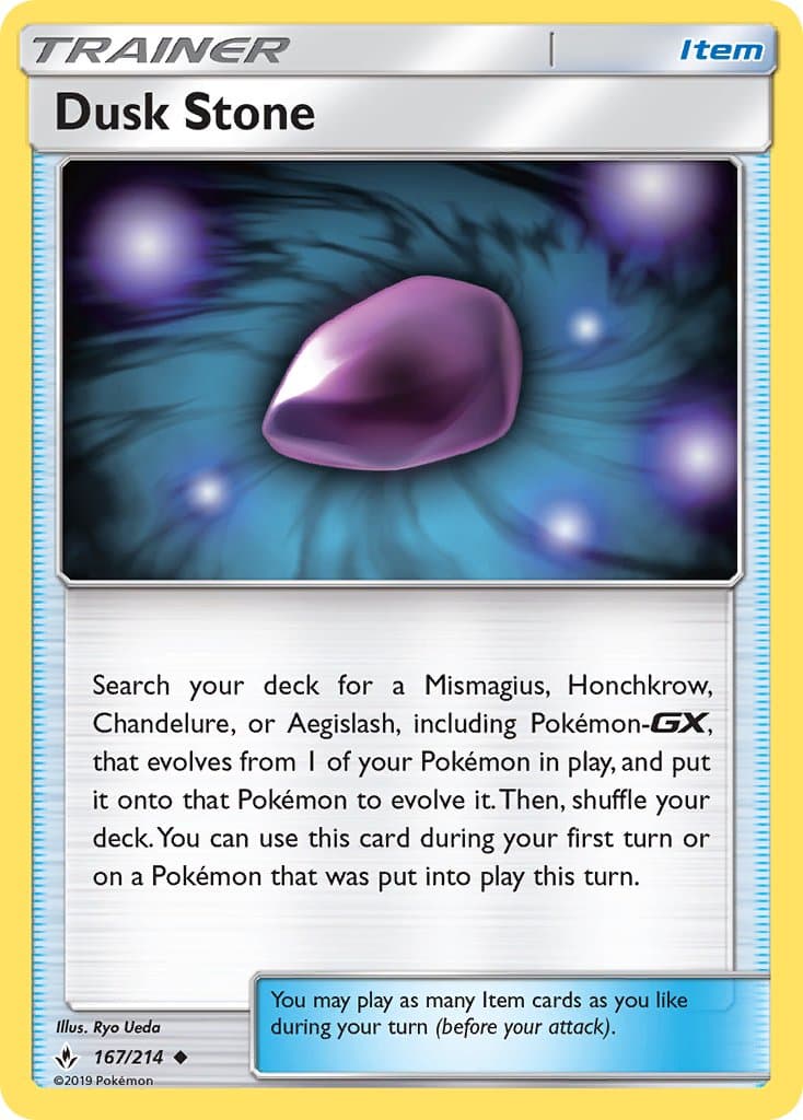 Dusk Stone — Unbroken Bonds Pokémon card