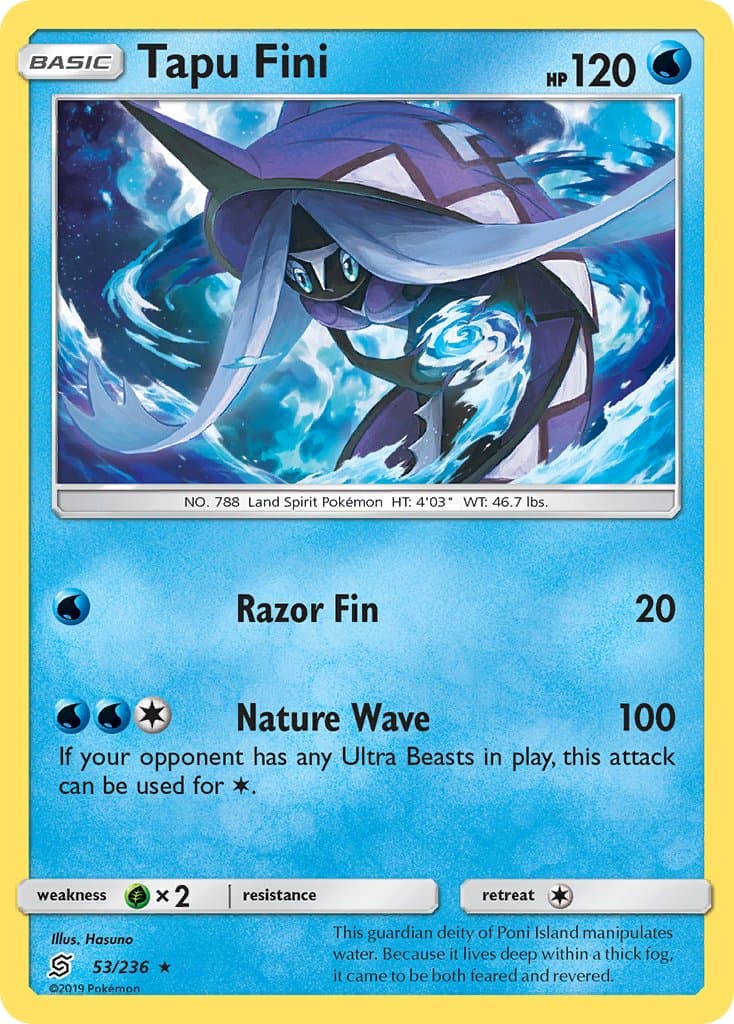 Tapu Fini — Unified Minds Pokémon card
