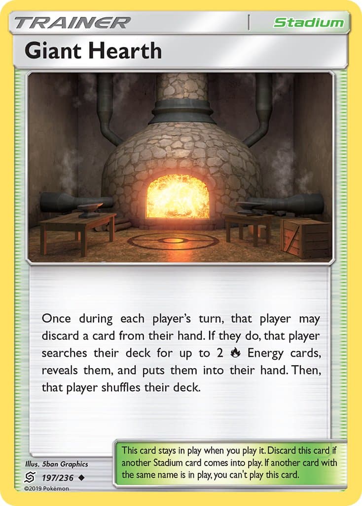 Giant Hearth — Unified Minds Pokémon card