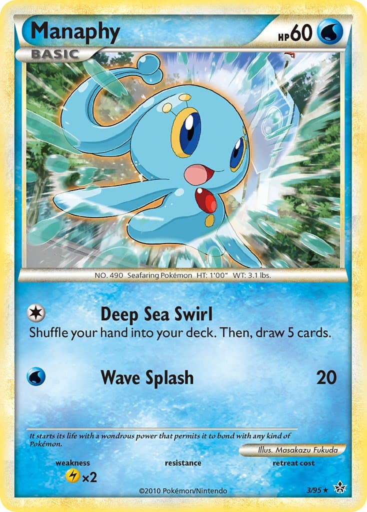 Manaphy — Unleashed Pokémon card