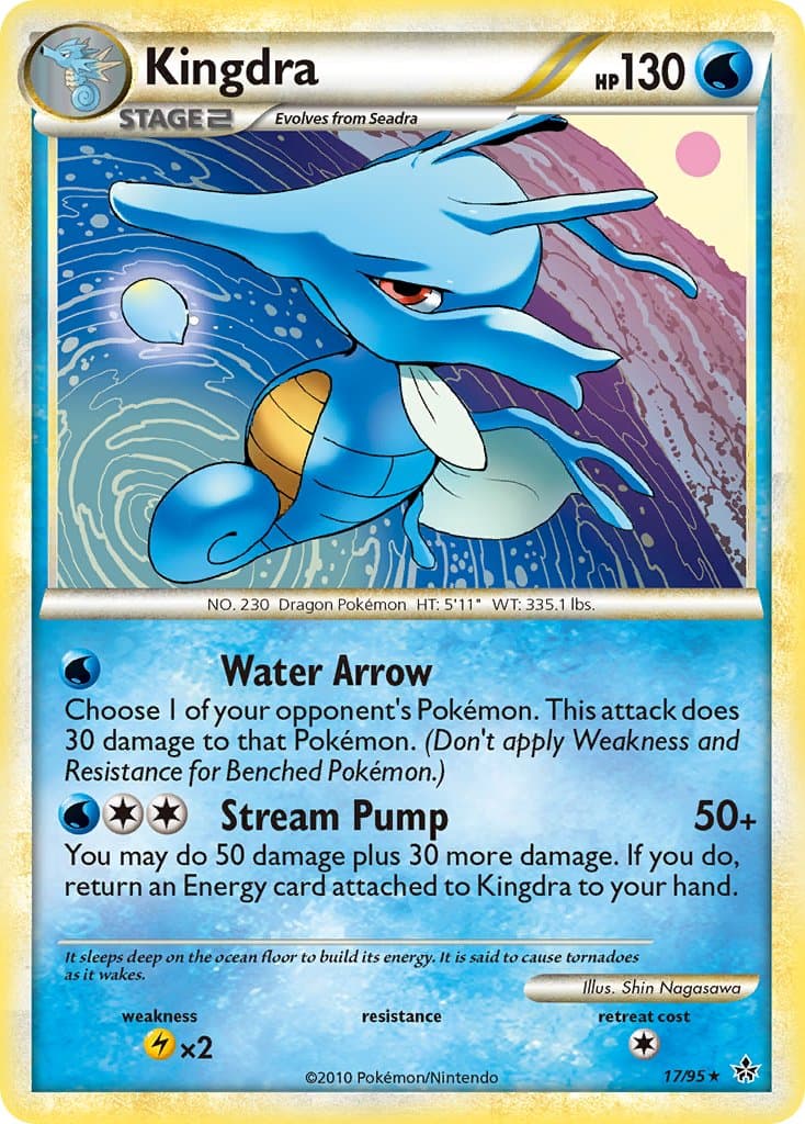 Kingdra — Unleashed Pokémon card